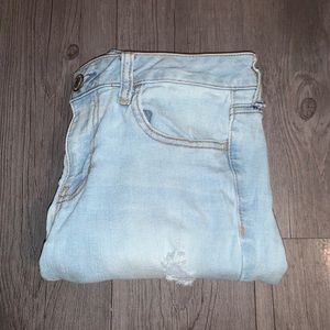 Light wash ripped jeans